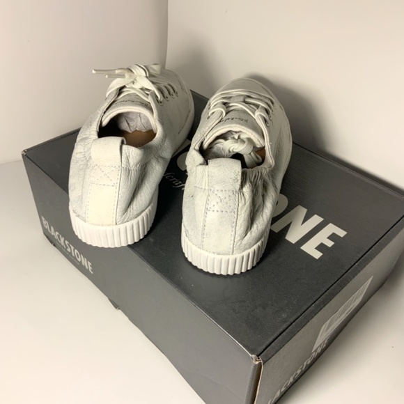 BLACKSTONE RL78 Leather White Metallic Low Sneaker - Picture 12 of 16